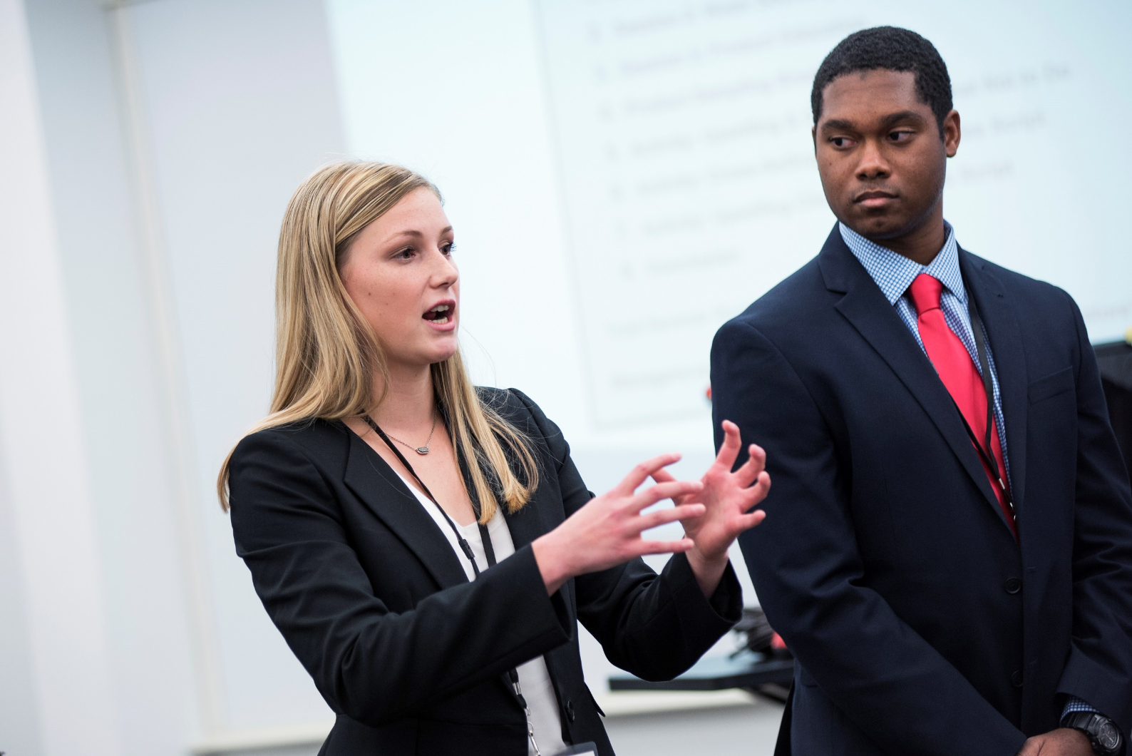 Students compete in a marketing competition