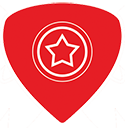 Captain badge showing a white circled star icon against a red background