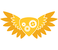 Gold Wings badge showing a gold crest with gold wings